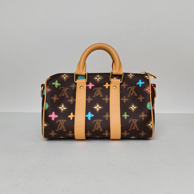 LOUIS VUITTON KEEPALL25老花PVC晶片Tyler聯名肩背包-2