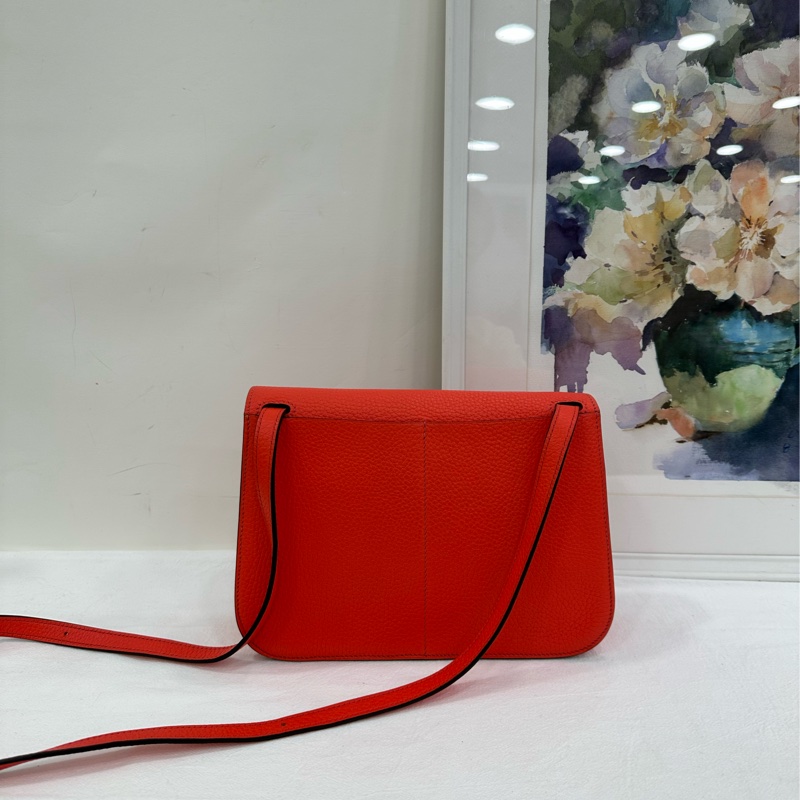 Hermes 愛馬仕 98 新 Halzan25 紅色 銀扣 Y刻 妥妥性價比之王彩色絕絕子-2