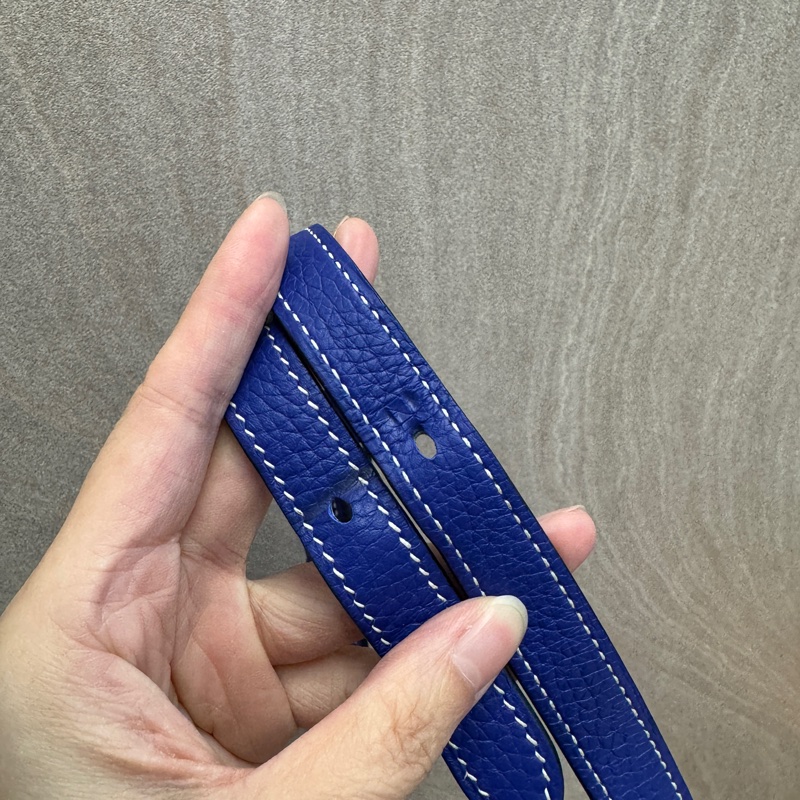 Hermes 7T電光藍TC皮Halzan 31cm五用包-11