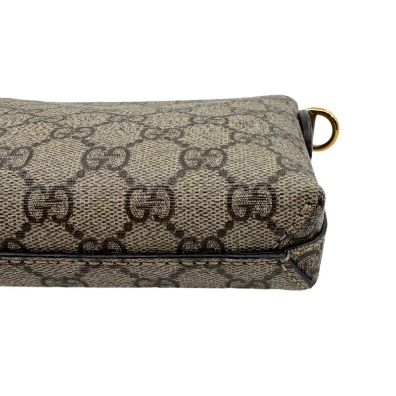 GUCCI古馳 雙G系列 雙G徽標可拆卸肩帶 帆布拼皮革飾邊 單肩斜挎包 男款-6