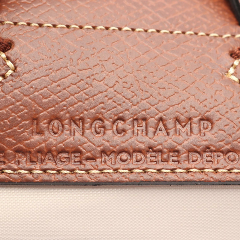 Longchamp Le Pliage Original M 雙肩包 10284089P71 帆布皮革 米色 棕色 全新 女款-3