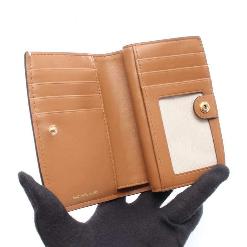 Michael Kors BRYANT Bryant 雙折皮夾 32S5GYTZ2B149 PVC 白色灰色 全新 女士-2