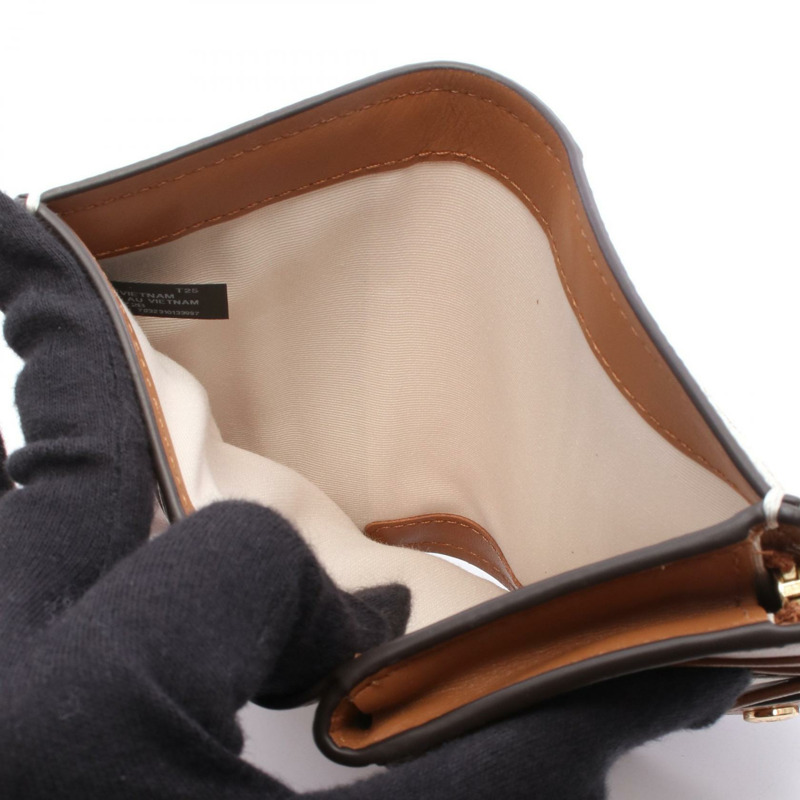 Michael Kors BRYANT Bryant 雙折皮夾 32S5GYTZ2B149 PVC 白色灰色 全新 女士-4