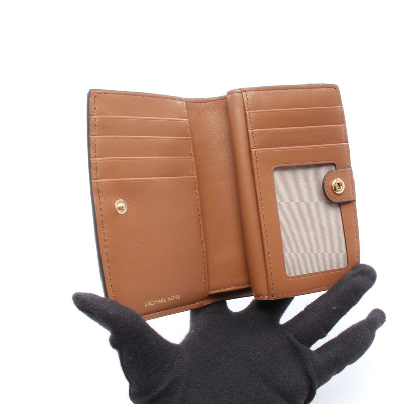 Michael Kors BRYANT Bryant 雙折皮夾 32S5GYTZ2L230 皮革 棕色 全新 女士-2