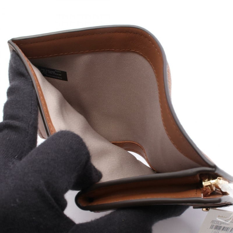 Michael Kors BRYANT Bryant 雙折皮夾 32S5GYTZ2L230 皮革 棕色 全新 女士-4