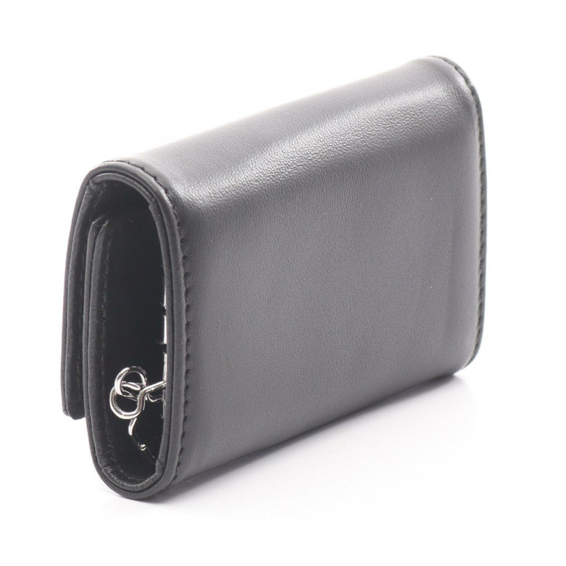 Vivienne Westwood Orb 鑰匙圈 51020001L001LN403 黑色皮革 全新 女士-1