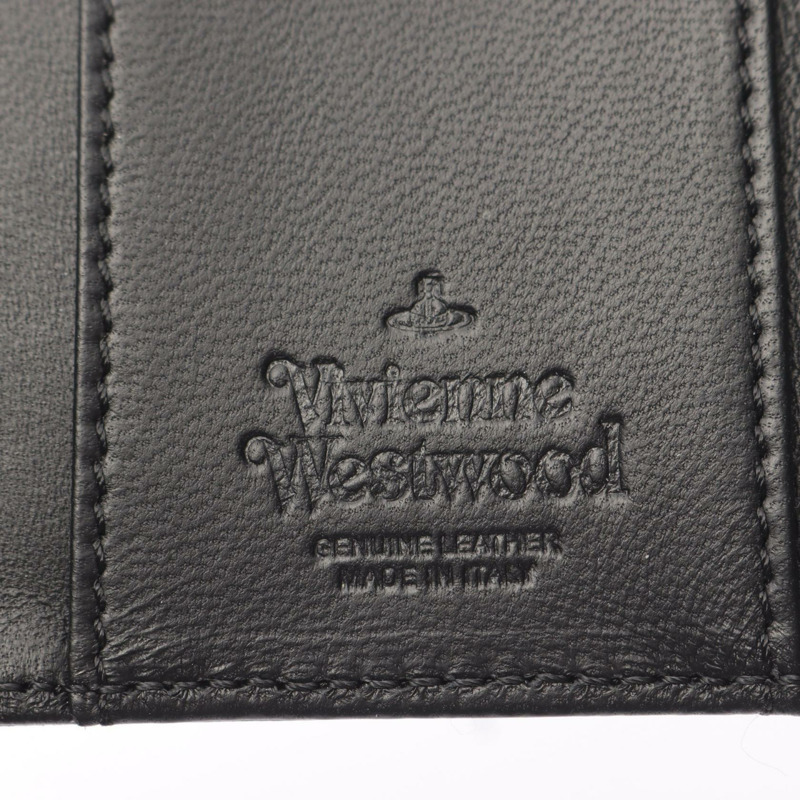 Vivienne Westwood Orb 鑰匙圈 51020001L001LN403 黑色皮革 全新 女士-3