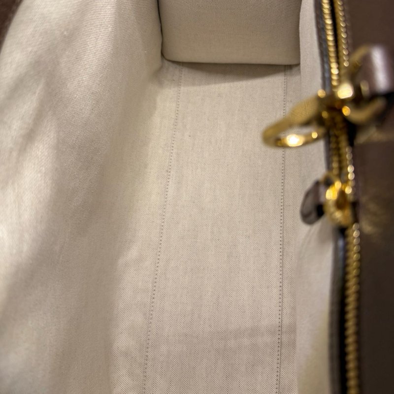 GUCCI古馳 Jumbo 超級雙G大老花Logo大容量 帆布拼皮革 托特包Tote包購物袋單肩斜挎手提包 小號 男女同款情侶款 棕色-11