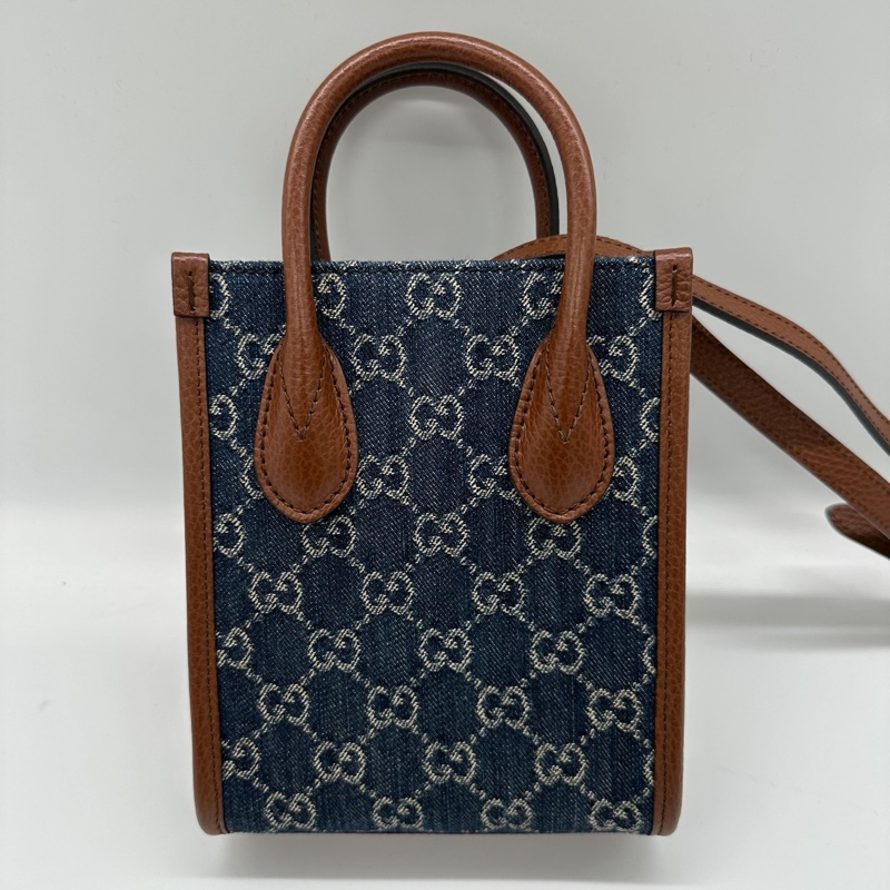 GUCCI 迷尼包 托特包 牛仔包 牛仔側背包 小包-1