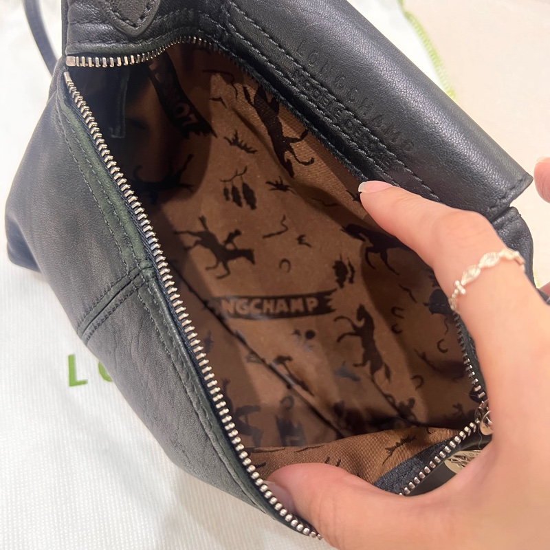 Longchamp 小羊皮 郵差包（已售出）-12