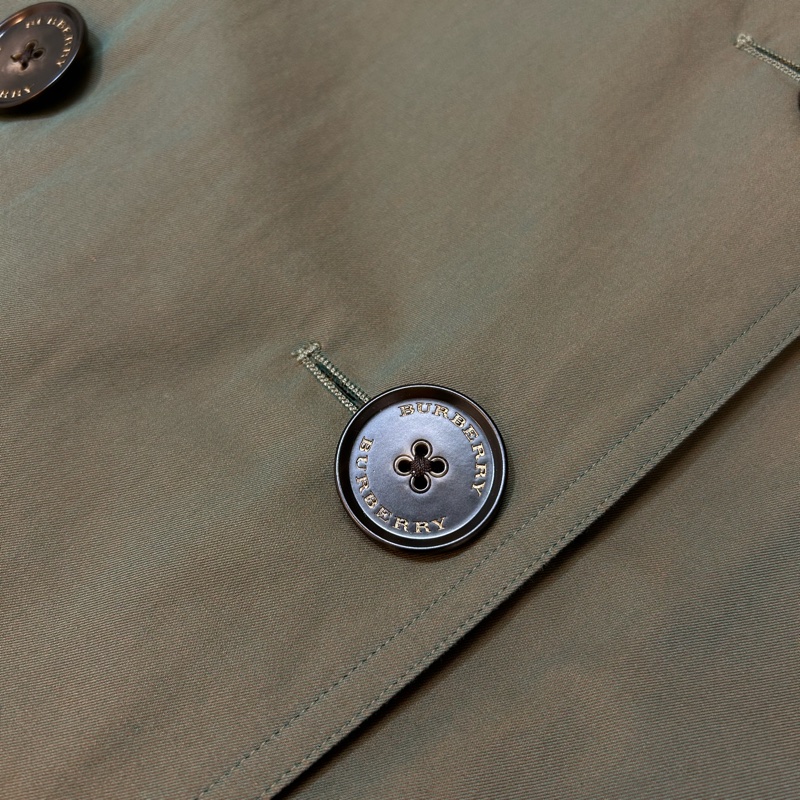 BURBERRY英國軍綠風衣斗篷UK8-8