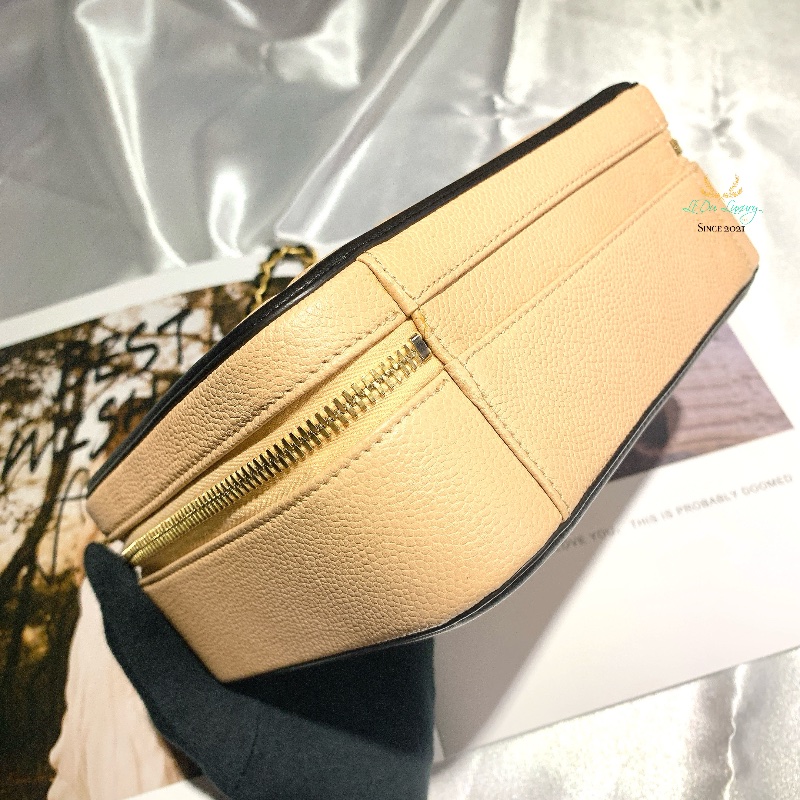 CHANEL 香奈兒 Vanity case 21公分 養樂多色 化妝箱 鍊包 晚宴包-8