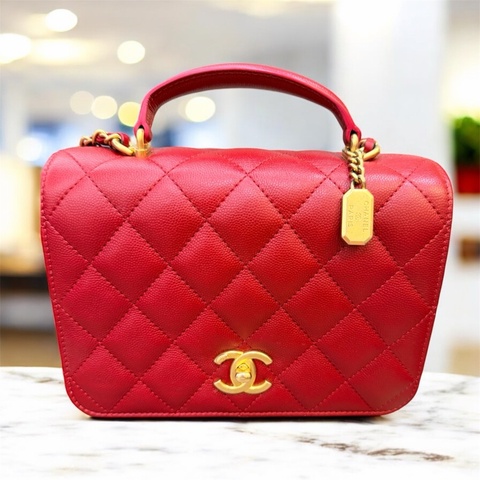 CHANEL風琴包/正紅色