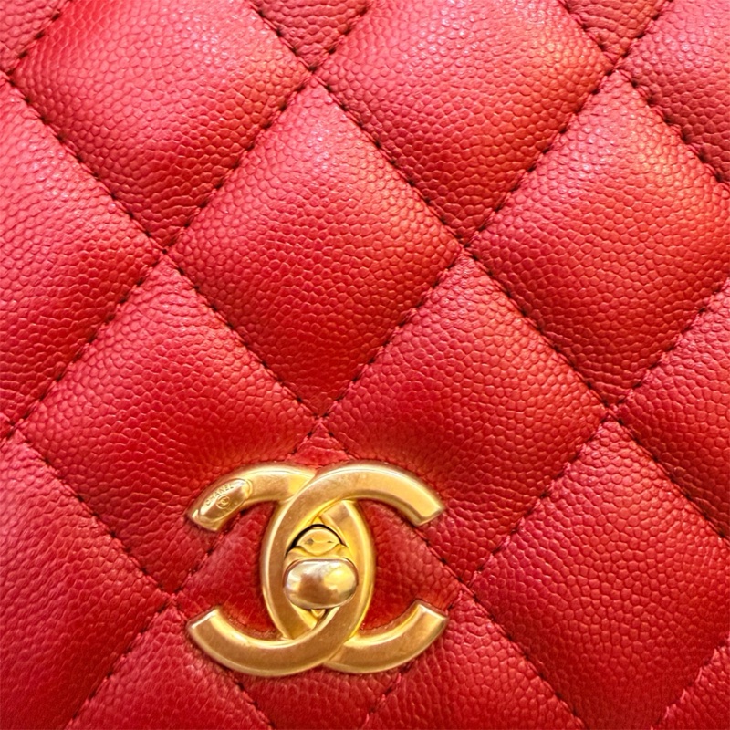 CHANEL風琴包/正紅色-1
