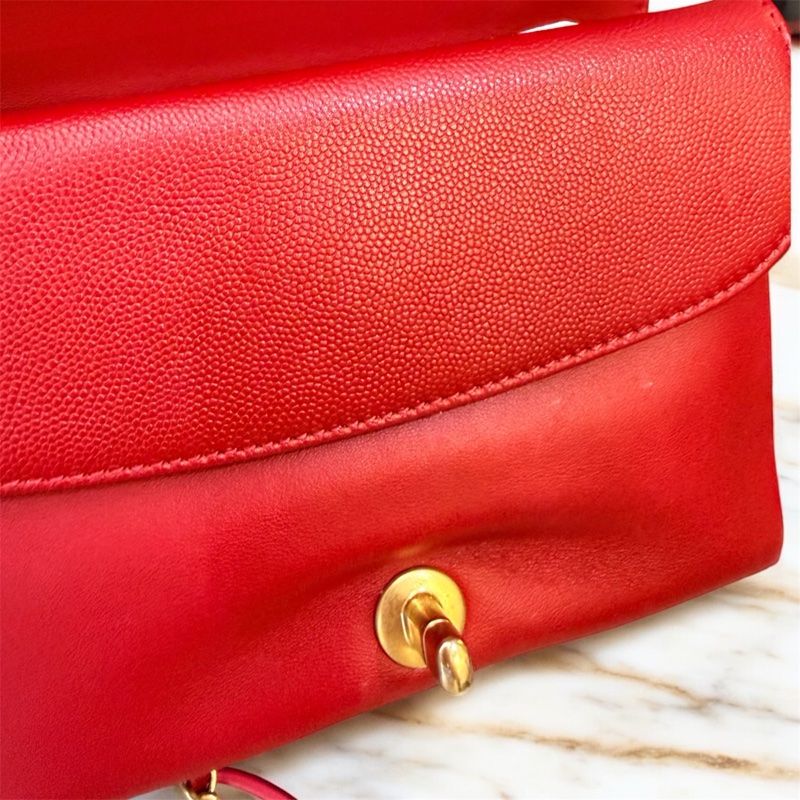 CHANEL風琴包/正紅色-11