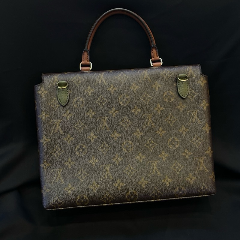 lv 鎖頭郵差包 老花拼綠皮 單包 19年➕芯片 原始成色 專柜价18700-9