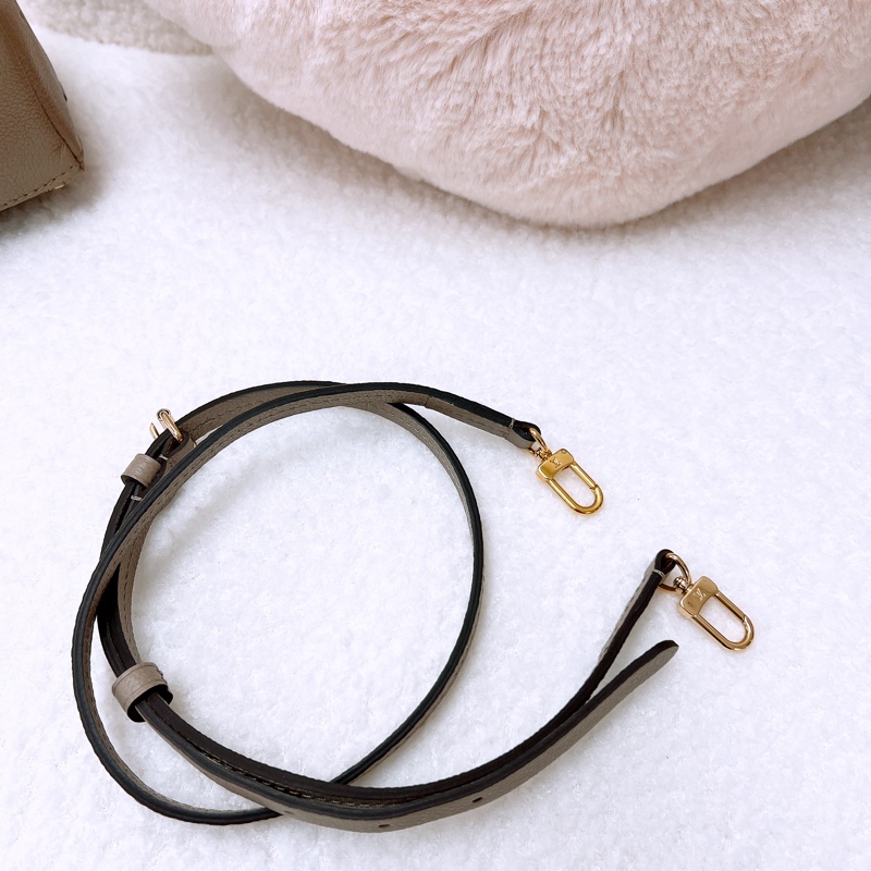 Lv tiny 灰米拼色迷你背包 單肩兩用-15