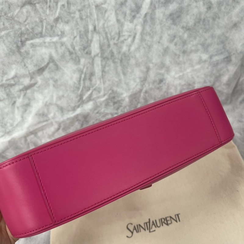 Saint Laurent (聖羅蘭）YSL 粉色Hobo Bag 腋下包 单肩包 斜挎包-4