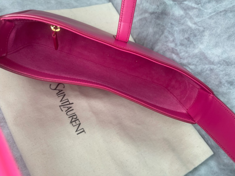Saint Laurent (聖羅蘭）YSL 粉色Hobo Bag 腋下包 单肩包 斜挎包-8