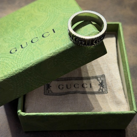 Gucci Marmont純銀戒指