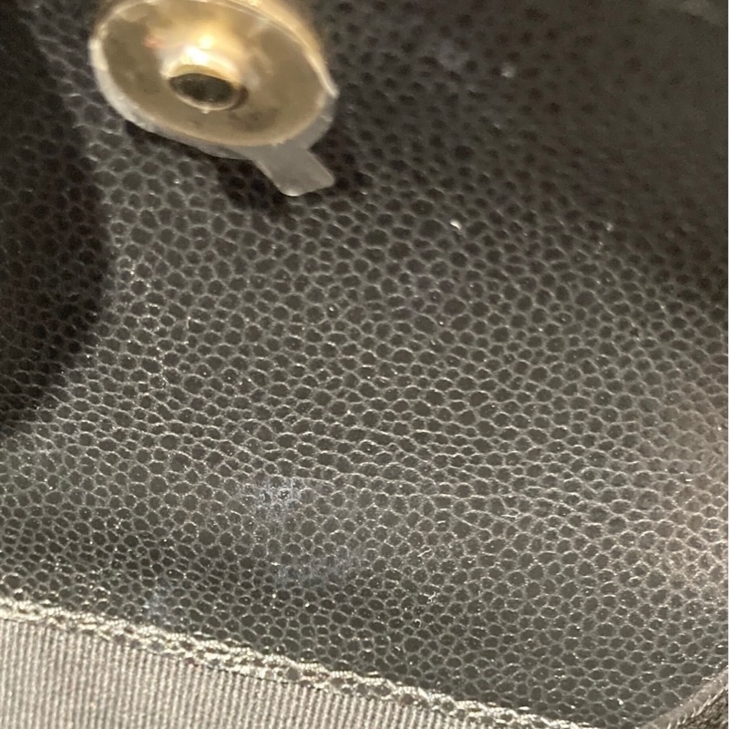 Chanel 小書包 淡金扣 後背包 黑色荔枝皮-14