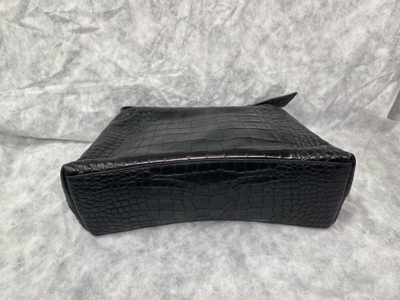 Balenciaga 巴黎世家Downtown 黑武士 so black 鳄鱼压纹沙漏-7