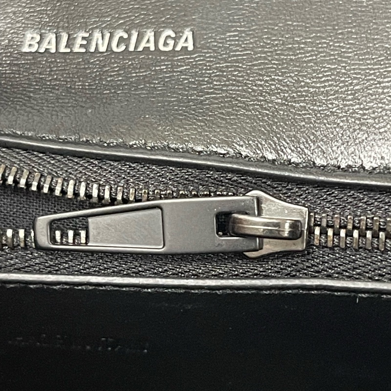 Balenciaga 巴黎世家Downtown 黑武士 so black 鳄鱼压纹沙漏-9