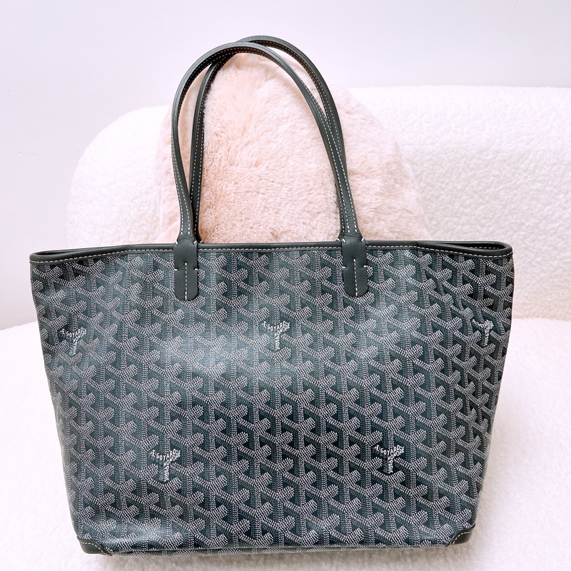 Goyard artois pm 灰色老花托特包-0