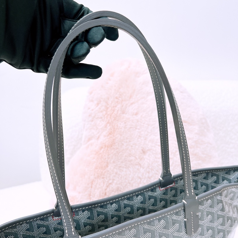 Goyard artois pm 灰色老花托特包-2