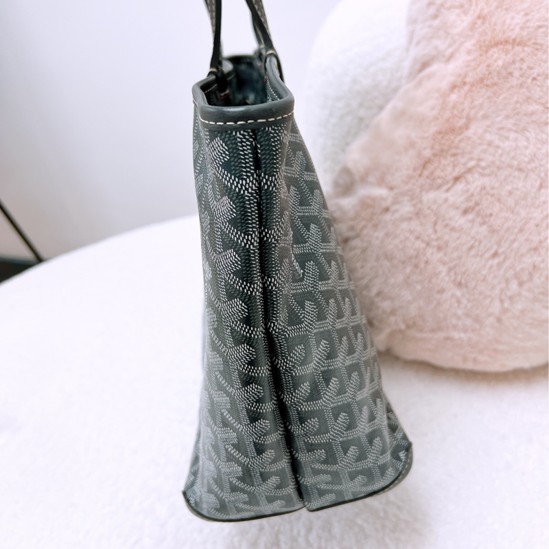 Goyard artois pm 灰色老花托特包-4