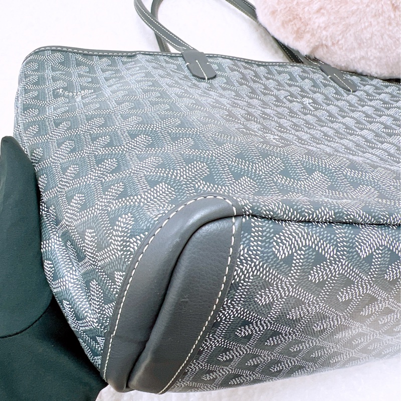 Goyard artois pm 灰色老花托特包-5