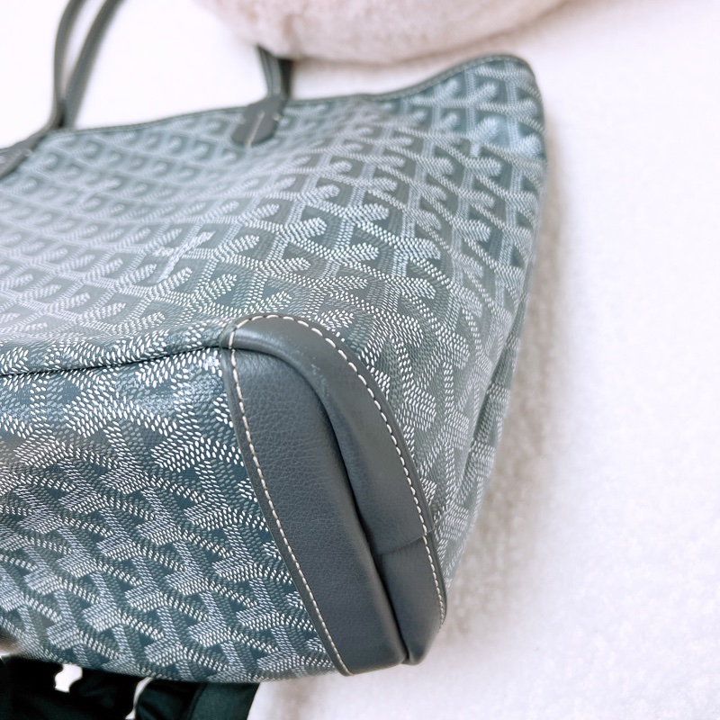Goyard artois pm 灰色老花托特包-6