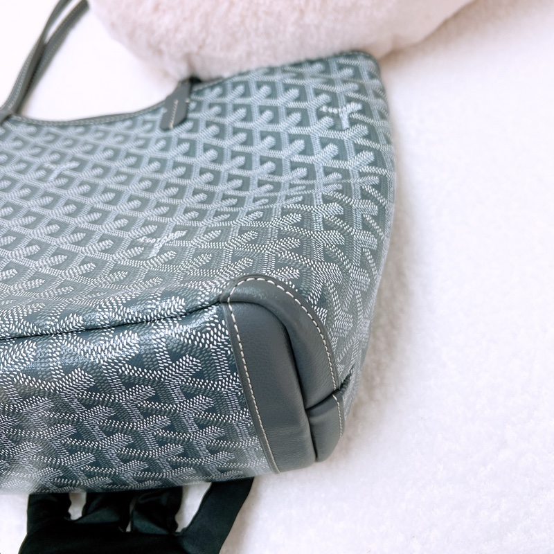 Goyard artois pm 灰色老花托特包-8