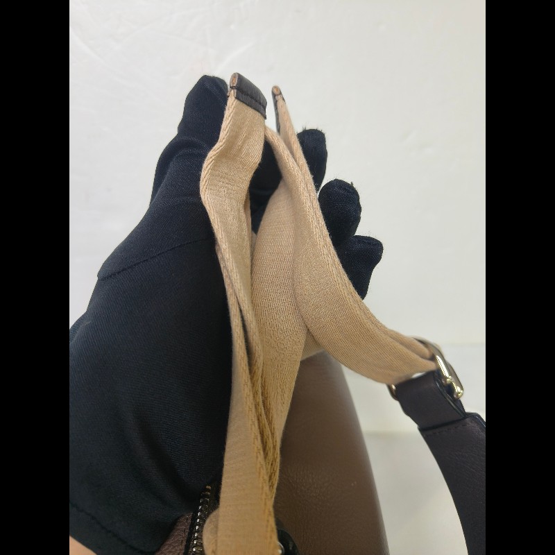 🔥年終狂降🔥【限時降價只到12/31（原31,800）】【8成新】㊣✨ LOEWE ✨(附防塵袋)羅威 拼色 雙釦 小牛皮 皮革 郵差包 側背包 斜背包/男女可用/二手包/保證正品🌳二手樹屋🌳-34