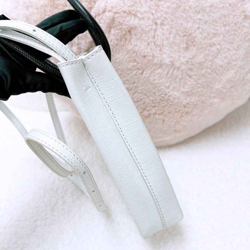 Balenciaga shopper 白色購物提袋手機包-8