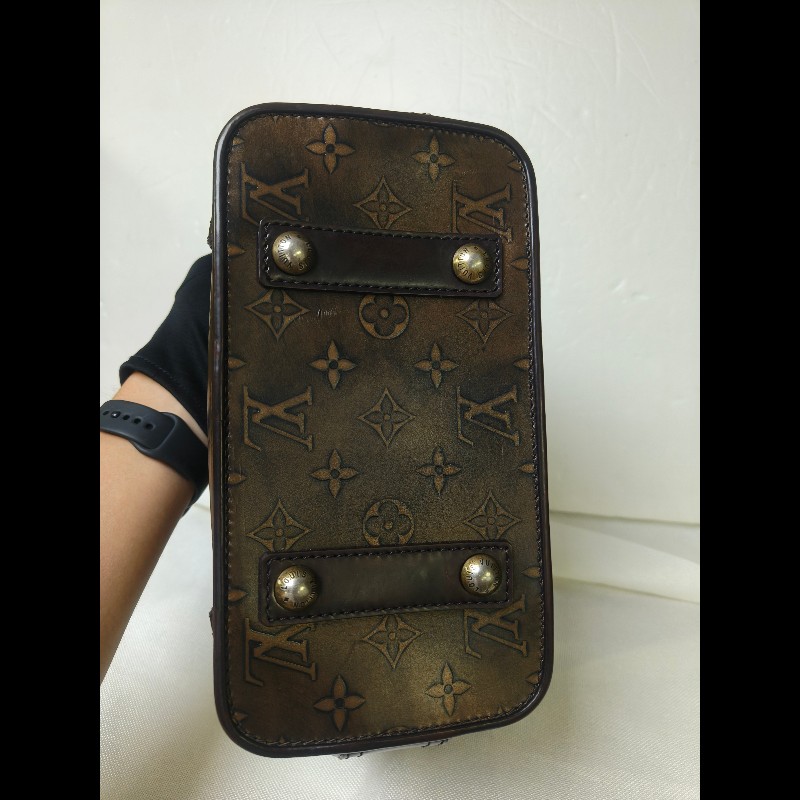 🔥年終狂降🔥【限時降價只到12/31(原36,800)】㊣✨Louis Vuitton✨路易威登 LV 稀有 古銅 壓紋 老花 壓釦 單肩背 肩背包/二手精品/二手包/保證正品🌳二手樹屋🌳-6