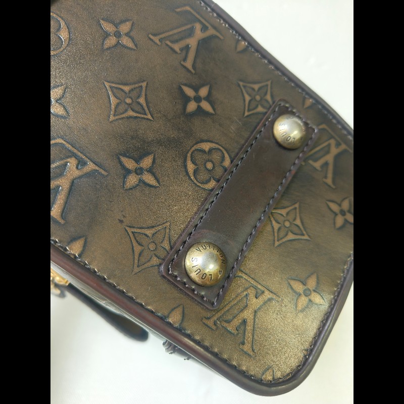 🔥年終狂降🔥【限時降價只到12/31(原36,800)】㊣✨Louis Vuitton✨路易威登 LV 稀有 古銅 壓紋 老花 壓釦 單肩背 肩背包/二手精品/二手包/保證正品🌳二手樹屋🌳-14