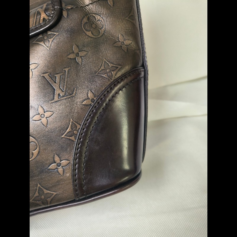 🔥年終狂降🔥【限時降價只到12/31(原36,800)】㊣✨Louis Vuitton✨路易威登 LV 稀有 古銅 壓紋 老花 壓釦 單肩背 肩背包/二手精品/二手包/保證正品🌳二手樹屋🌳-29