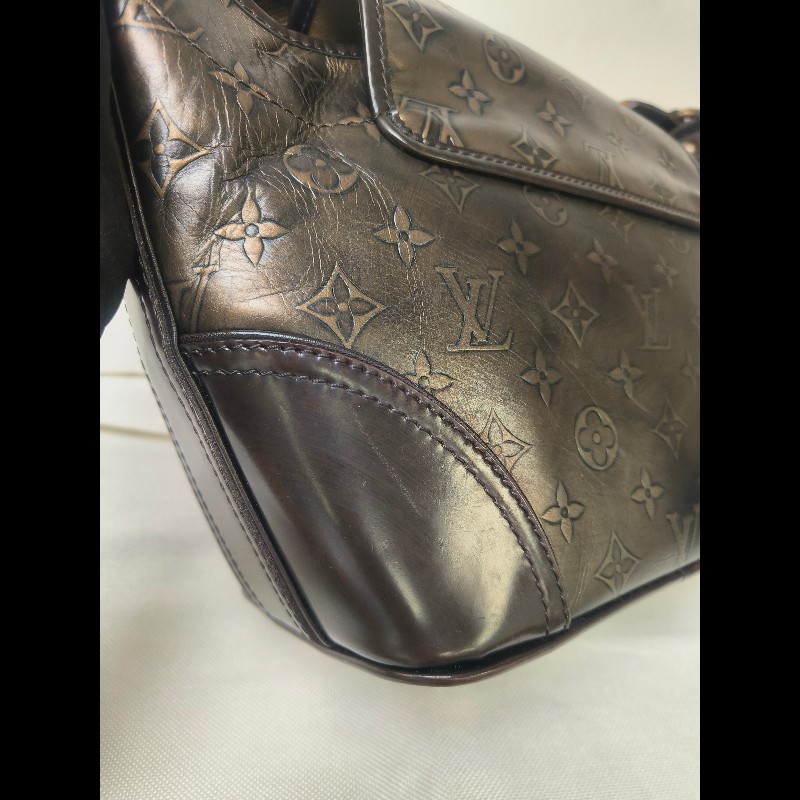 🔥年終狂降🔥【限時降價只到12/31(原36,800)】㊣✨Louis Vuitton✨路易威登 LV 稀有 古銅 壓紋 老花 壓釦 單肩背 肩背包/二手精品/二手包/保證正品🌳二手樹屋🌳-30