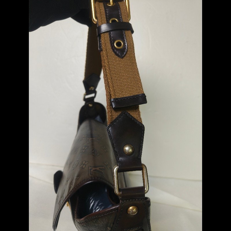 🔥年終狂降🔥【限時降價只到12/31(原36,800)】㊣✨Louis Vuitton✨路易威登 LV 稀有 古銅 壓紋 老花 壓釦 單肩背 肩背包/二手精品/二手包/保證正品🌳二手樹屋🌳-35