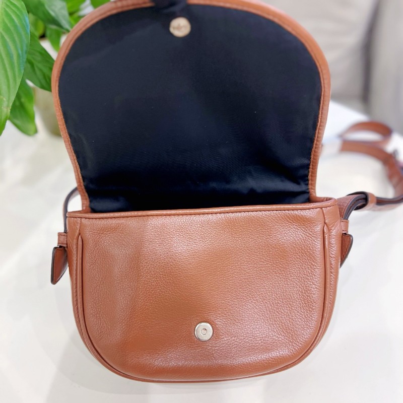 Loewe mini gate 馬鞍 焦糖色復古 斜背包-8