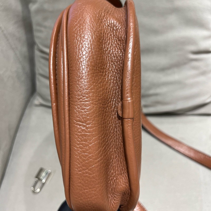 Loewe mini gate 馬鞍 焦糖色復古 斜背包-12