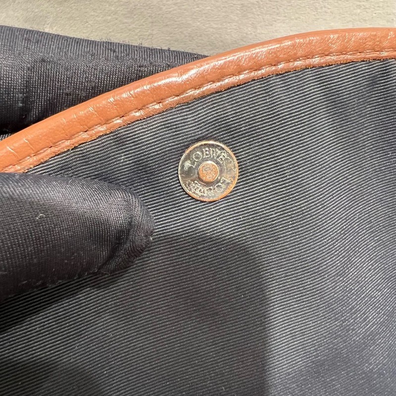 Loewe mini gate 馬鞍 焦糖色復古 斜背包-14