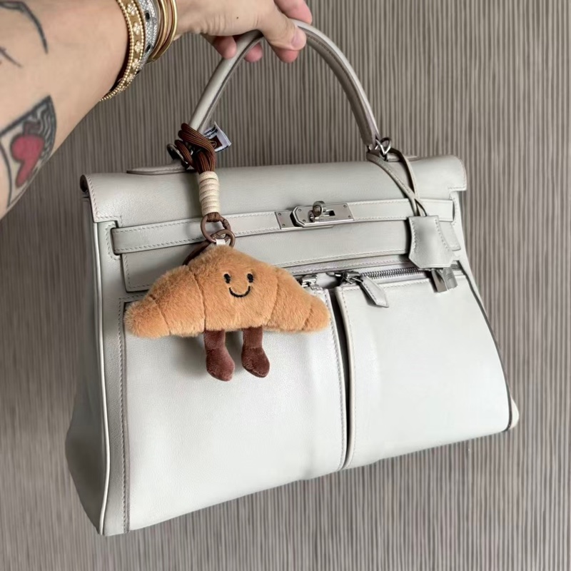 80珍珠灰銀扣kelly Lakis 35 🧊Gris perle[哇]致命高級高級感🩶lakis只漲不跌-5