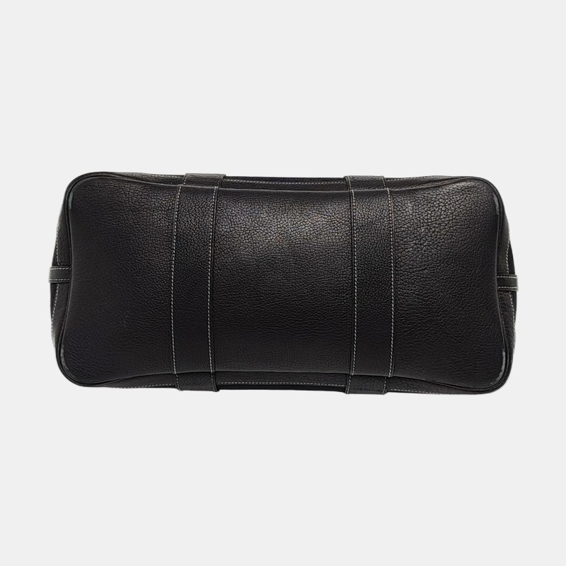 Hermes Garden Party 36 花園包 黑色帆布拼皮 手提包-4