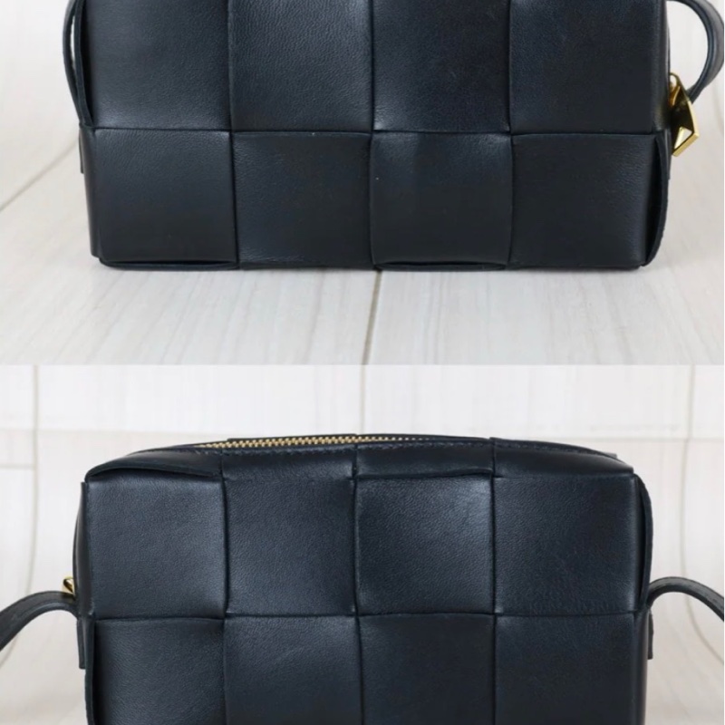 「JL精品代購」97新 bv八格黑色單肩包-2