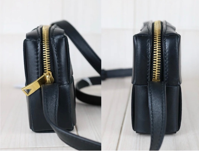 「JL精品代購」97新 bv八格黑色單肩包-3