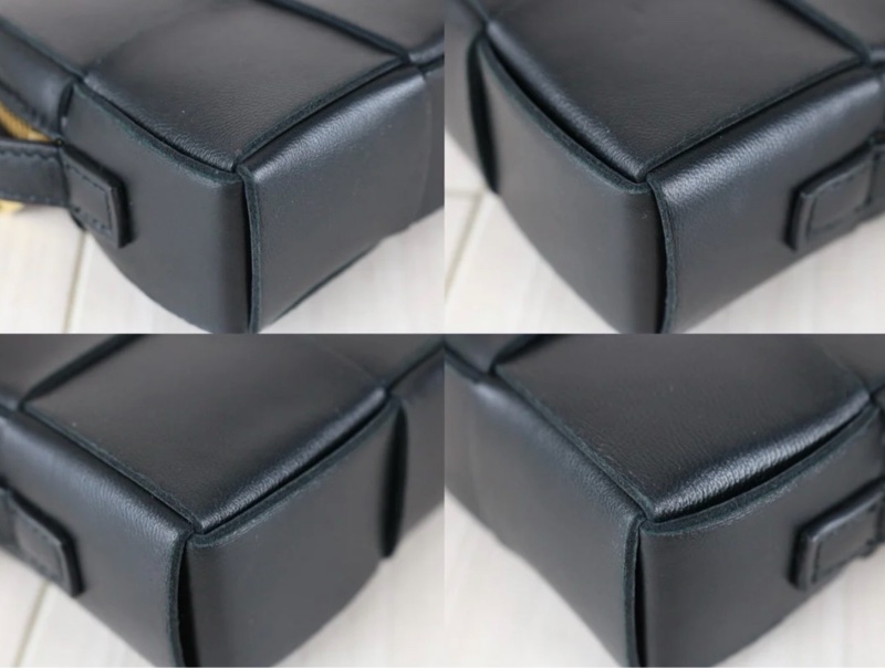 「JL精品代購」97新 bv八格黑色單肩包-6