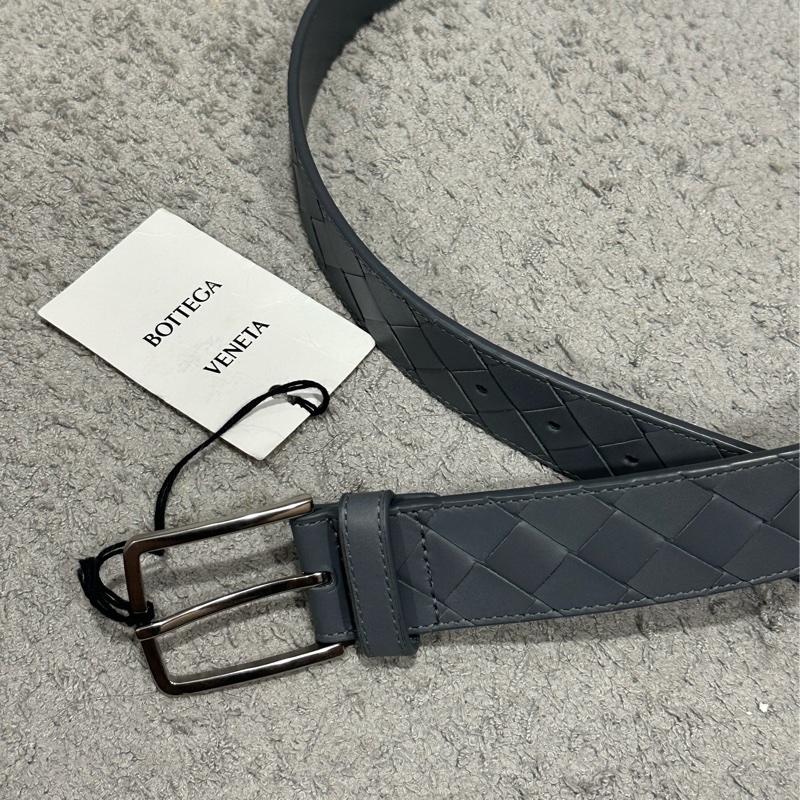 BV 灰色編織皮帶 85公分-1