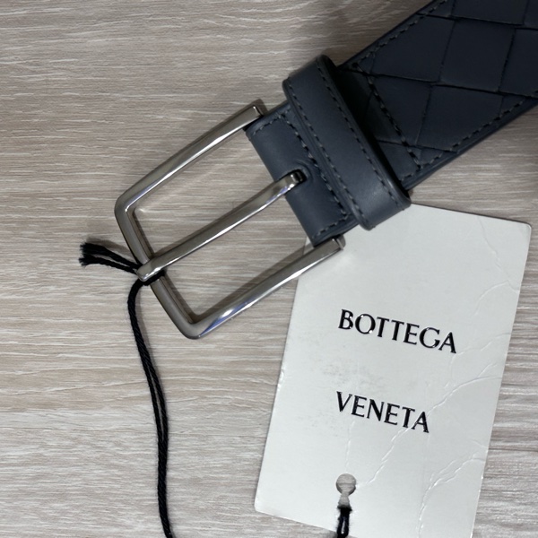 BV 灰色編織皮帶 85公分-4